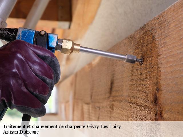 Traitement et changement de charpente  givry-les-loisy-51130 Artisan Dufresne